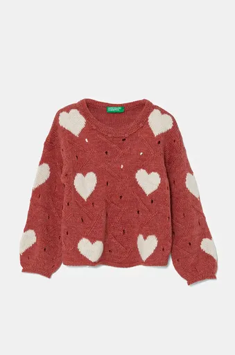 Detský sveter s prímesou vlny United Colors of Benetton