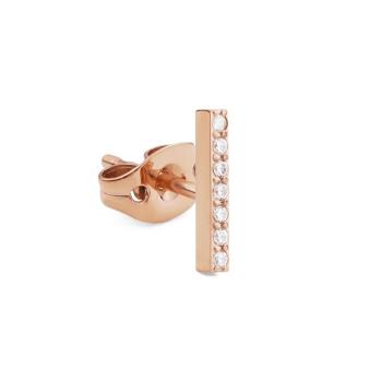 Daniel Wellington Bronzová single náušnice Tyčinka s kryštálmi DW00400860