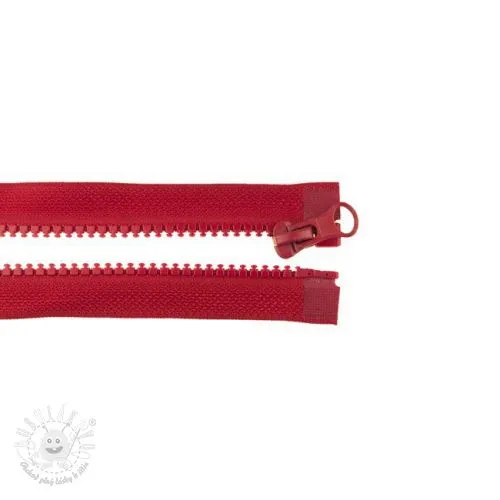 Zips deliteľný 75 cm bordeaux