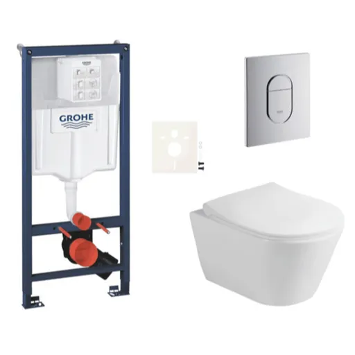 Závesný wc set do ľahkých stien / predstenová montáž Glacera Ava SIKOGRSAVAA