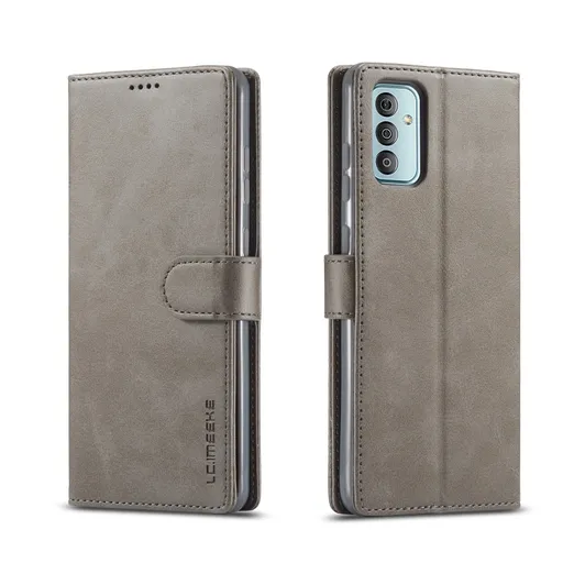 IMEEKE Peňaženkový kryt Samsung Galaxy M23 5G šedý