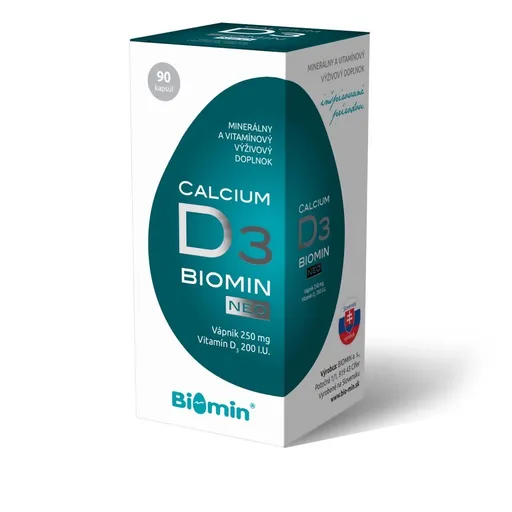 Biomin Calcium Neo s Vitamínom D 90 kapsúl