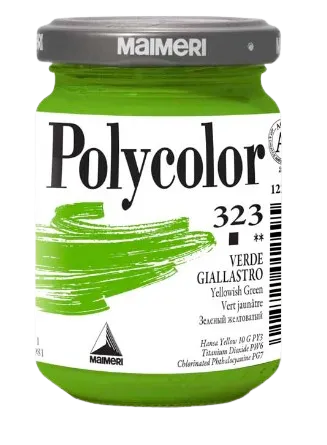 MAIMERI POLYCOLOR - Jemné vinylové farby 323 - yellowish green, 140 ml
