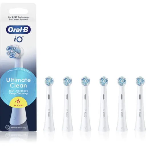 Oral-B iO Ultimate Clean náhradné hlavice na zubnú kefku White 6 ks