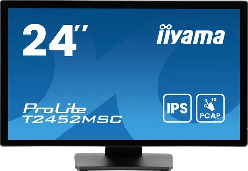 24" LCD iiyama T2452MSC-B1AG-IPS, FHD, 10P