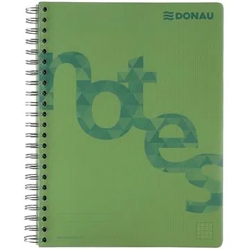 DONAU A4, 80 listov, zelený (7525201-06)