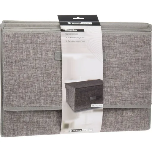 Skladací úložný box s odklopným vekom 44 x 33 × 22 cm, L