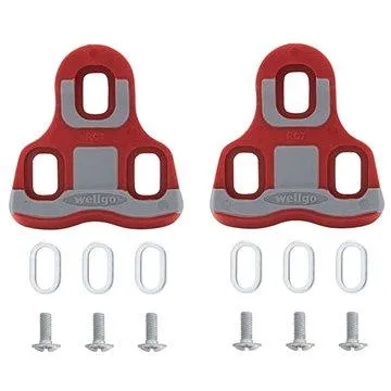 Wellgo zarážky silniční, červené, vůle 6 stupňů (8592627009921)