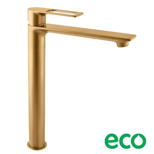 RAV SLEZÁK Nil vysoká umývadlová batéria bez výpuste kartáčovaná zlatá NL230.0ZK