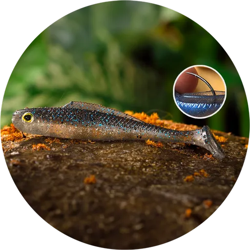 Redbass gumová nástraha ripper kicker super natur - s 70 mm