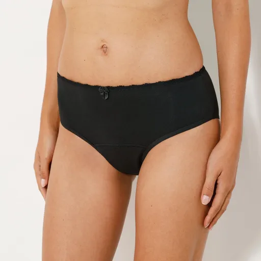 Menštruačné maxi nohavičky s čipkou v páse