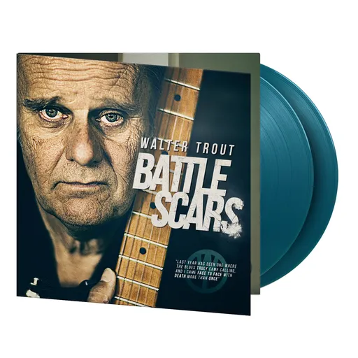 Trout Walter: Battle Scars (Anniversary, Limited Coloured Aquamarine Vinyl) - 2 Vinyl LP