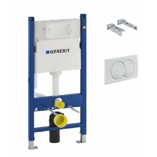 Geberit S-line duofix delta s s bielym tlačidlom delta 01 111.154.11.2