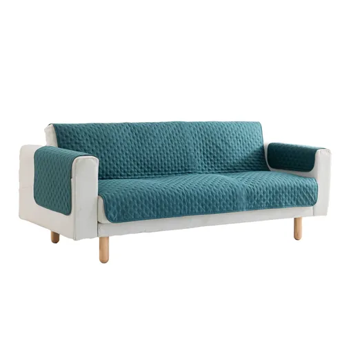 Prešívaná protišmyková prikrývka na kreslo a pohovku z mikrovlákna