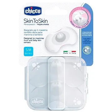 Chicco chránič bradaviek skintoskin silikon 2 ks, S/M (8058664070466)