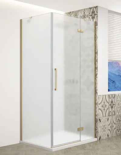 GELCO - TRINITY GOLD obdĺžnikový kút 1000x800 pravý, matné sklo, GT5610-80MR-G GT5610-80MR-G