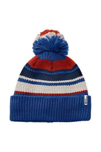 Detská čiapka Jack Wolfskin POMPOM BEANIE biela