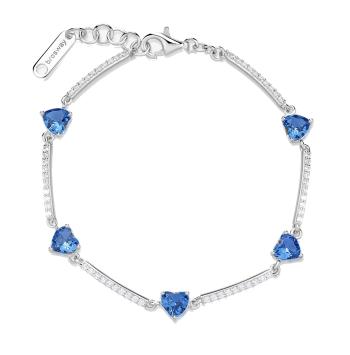 Brosway Romantický strieborný náramok Fancy Freedom Blue FFB115