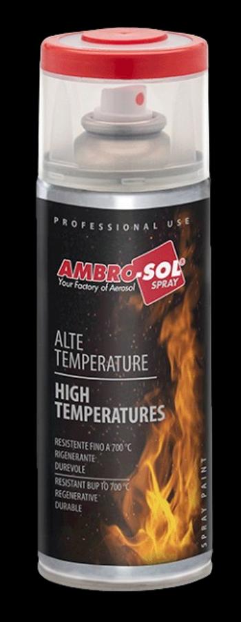 AMBRO-SOL - Žiaruvzdorná farba v spreji čierna matná, 0,4 L
