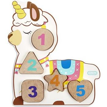 Little Tikes Wooden Critters Drevené puzzle s číslami – Lama (0050743652264)