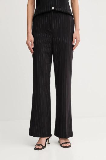 Nohavice Dkny čierna farba, široké, vysoký pás, UE5PS047