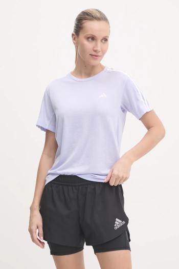 Bežecké tričko adidas Performance Own The Run fialová farba, JD2276