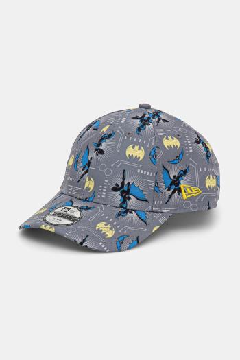 Detská bavlnená šiltovka New Era BATMAN šedá farba, vzorovaná, 60595406