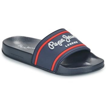 Pepe jeans  SLIDER LOGO B  športové šľapky Námornícka modrá