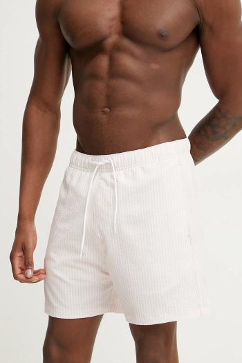 Plavkové šortky Hollister Co. oranžová farba, KI333-5010