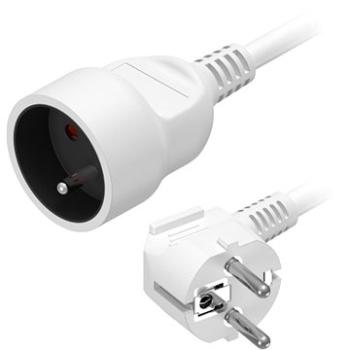 AlzaPower predlžovací prívod 230 V 1 zásuvka 5 m biely (APW-LV-E5PA1W)