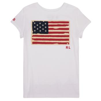 Polo Ralph Lauren  SS FLAG TEE-KNIT SHIRTS-T-SHIRT  Tričká s krátkym rukávom Biela