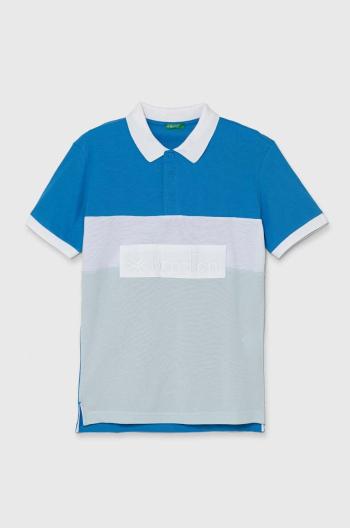 Detská bavlenná polokošeľa United Colors of Benetton vzorovaný