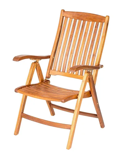 DEOKORK Skladacie teakové kreslo REGINA