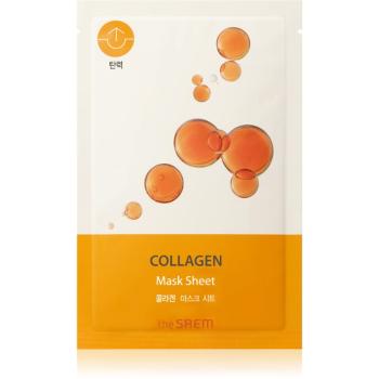 The Saem Bio Solution Collagen plátenná maska pre intenzívne vypnutie a rozjasnenie pleti 20 g