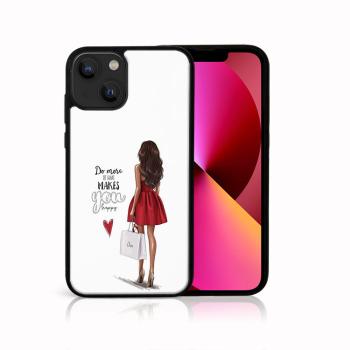 MY ART Silikónový kryt Apple iPhone 13 mini RED DRESS (137)