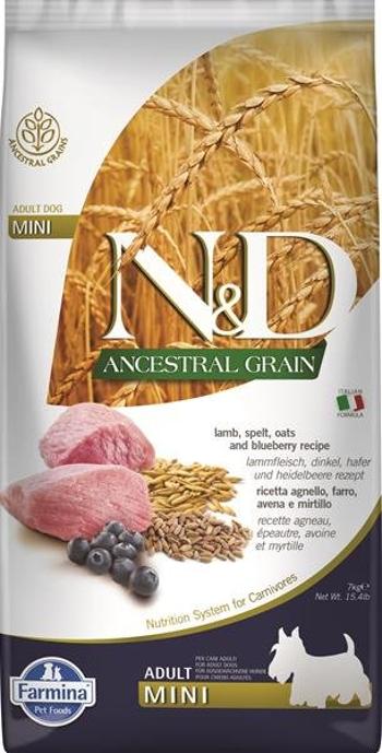 Farmina N&D dog AG adult mini, lamb, spelt, oats & blueberry 7kg