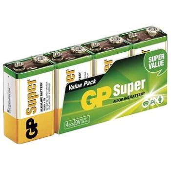 GP Alkalická batéria GP Super 9V (6LF22), 4 ks (1013504000)