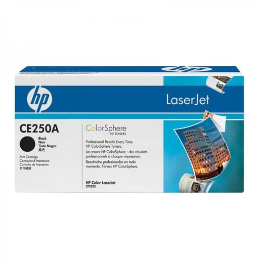 HP CE250A - originálny toner HP 504A, čierny, 5000 strán