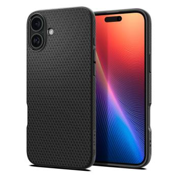 SPIGEN LIQUID AIR Ochranný kryt pre Apple iPhone 16 MATTE BLACK