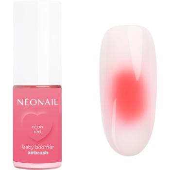 NEONAIL Baby Boomer Airbrush farebný púder na nechty odtieň Neon Red 5 g