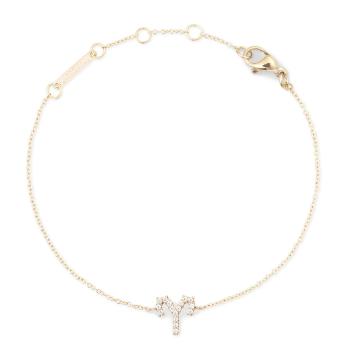 Daniel Wellington Pozlátený retiazkový náramok znamenia Baran Crystal Zodiac DW00400907