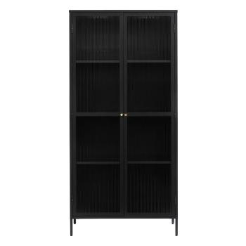 Fekete fém tálalószekrény 90x190 cm Bronco – Unique Furniture