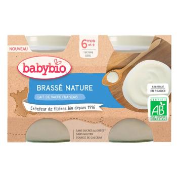 BABYBIO Brassé z francúzskeho mlieka natur 2 x 130 g