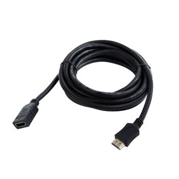 Kabel CABLEXPERT HDMI-HDMI 4,5m, 1.4, M/F stíněný, zlacené kontakty, prodlužovací, černý