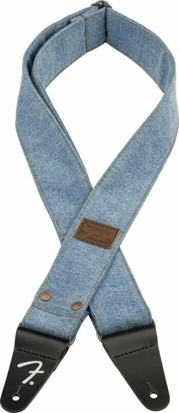 Fender Wrangler Denim Strap Gitarový pás Light Indigo