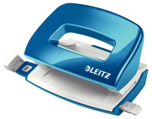 LEITZ Mini dierovač NeXXt 5060, metalická modrá