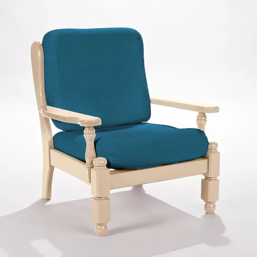 Pružný jednofarebný poťah na rustikálne kreslo