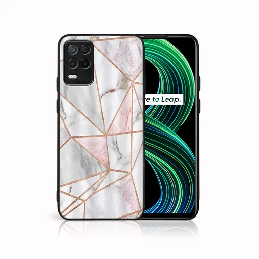 MY ART Ochranný obal Realme 8 5G-PINK MARBLE (143)