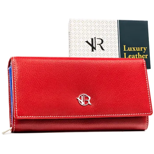 Kožená, veľká dámska peňaženka na patent - Rovicky