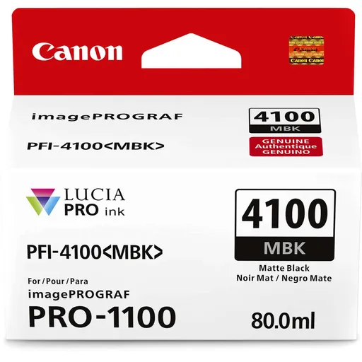 Canon PFI-4100 6776C001 matne čierna (matte black) originálna cartridge